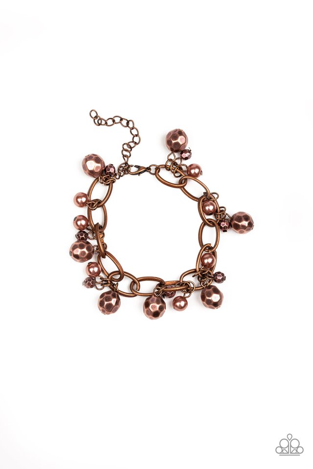 Paparazzi Make Do In Malibu - Copper - VENDOR _NAME - Sassy Sparkles $5 Jewelry