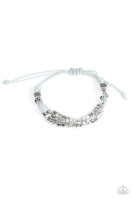 Paparazzi Modern Minimalism - Silver - VENDOR _NAME - Sassy Sparkles $5 Jewelry