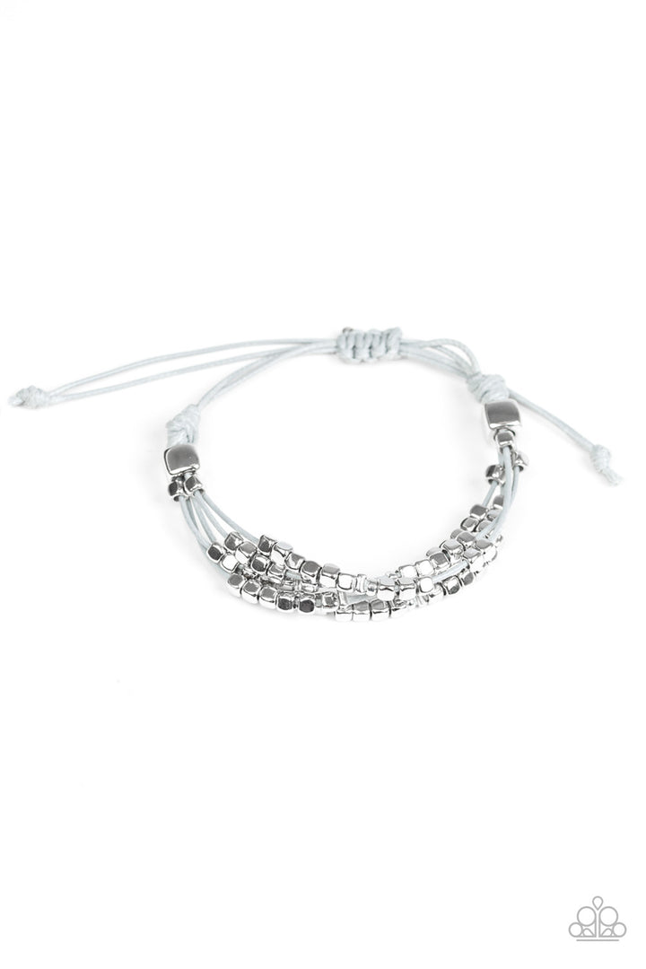 Paparazzi Modern Minimalism - Silver - VENDOR _NAME - Sassy Sparkles $5 Jewelry