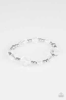 Starry-Eyed Elegance - White - VENDOR _NAME - Sassy Sparkles $5 Jewelry