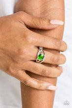 Load image into Gallery viewer, Paparazzi Couldn&#39;t Care Flawless - Green - VENDOR _NAME - Sassy Sparkles $5 Jewelry
