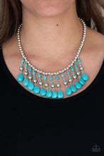 Load image into Gallery viewer, Paparazzi Rural Revival - Blue - VENDOR _NAME - Sassy Sparkles $5 Jewelry
