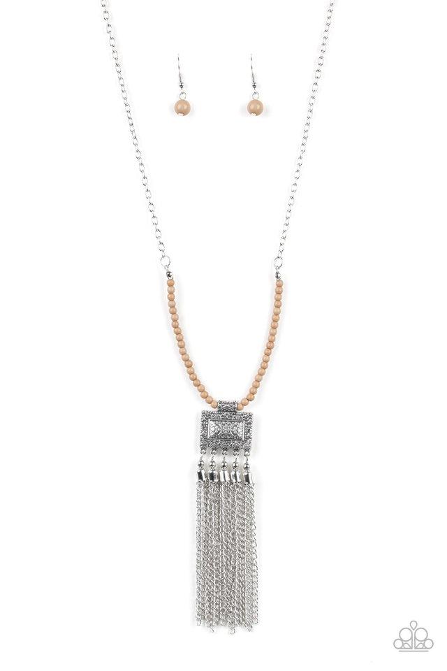 Mayan Masquerade - Brown freeshipping - Sassy Sparkles $5 Jewelry