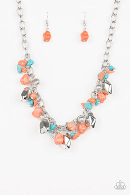 Paparazzi Quarry Trail - Orange - VENDOR _NAME - Sassy Sparkles $5 Jewelry