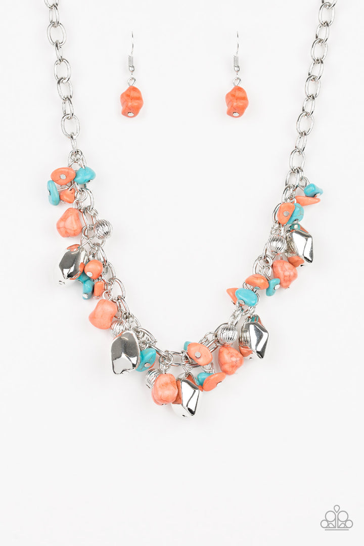 Paparazzi Quarry Trail - Orange - VENDOR _NAME - Sassy Sparkles $5 Jewelry