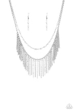 Load image into Gallery viewer, Paparazzi Fierce In Fringe - Silver - VENDOR _NAME - Sassy Sparkles $5 Jewelry
