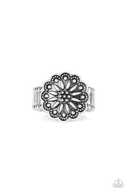 Paparazzi Desert Sunflower - Silver - VENDOR _NAME - Sassy Sparkles $5 Jewelry