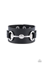 Load image into Gallery viewer, Paparazzi Biker Band - Black - VENDOR _NAME - Sassy Sparkles $5 Jewelry
