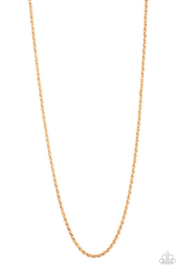 Paparazzi The Go-To Guy - Gold - VENDOR _NAME - Sassy Sparkles $5 Jewelry