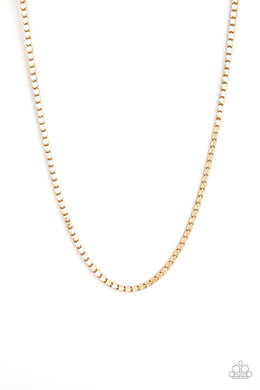 Boxed In - Gold - VENDOR _NAME - Sassy Sparkles $5 Jewelry