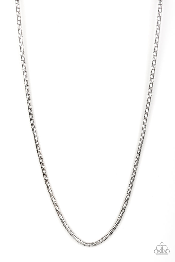 Paparazzi Victory Lap - Silver - VENDOR _NAME - Sassy Sparkles $5 Jewelry