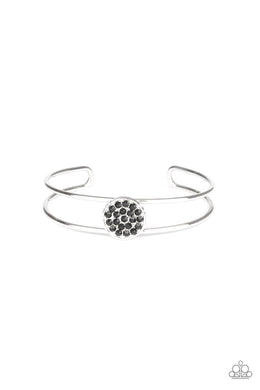 Paparazzi Dial Up The Dazzle - Black - VENDOR _NAME - Sassy Sparkles $5 Jewelry