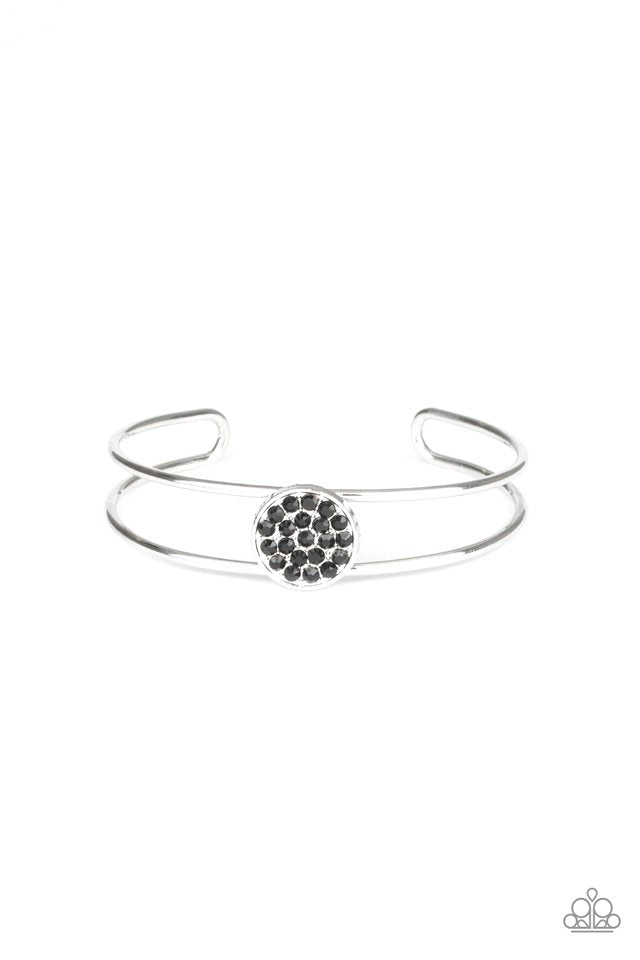 Paparazzi Dial Up The Dazzle - Black - VENDOR _NAME - Sassy Sparkles $5 Jewelry
