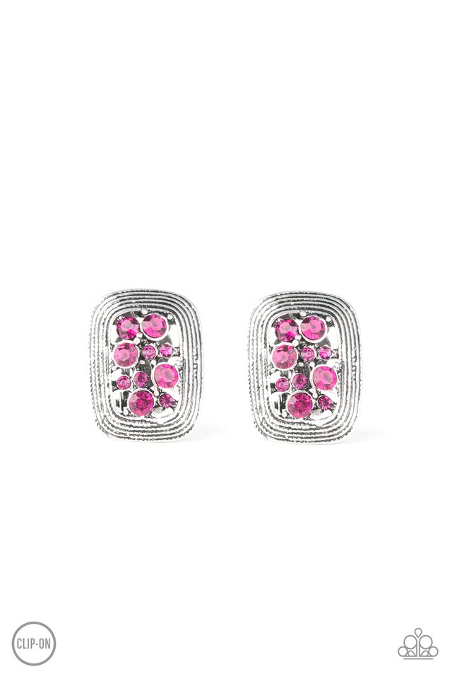 Paparazzi Darling Dazzle - Pink (Clip-on)