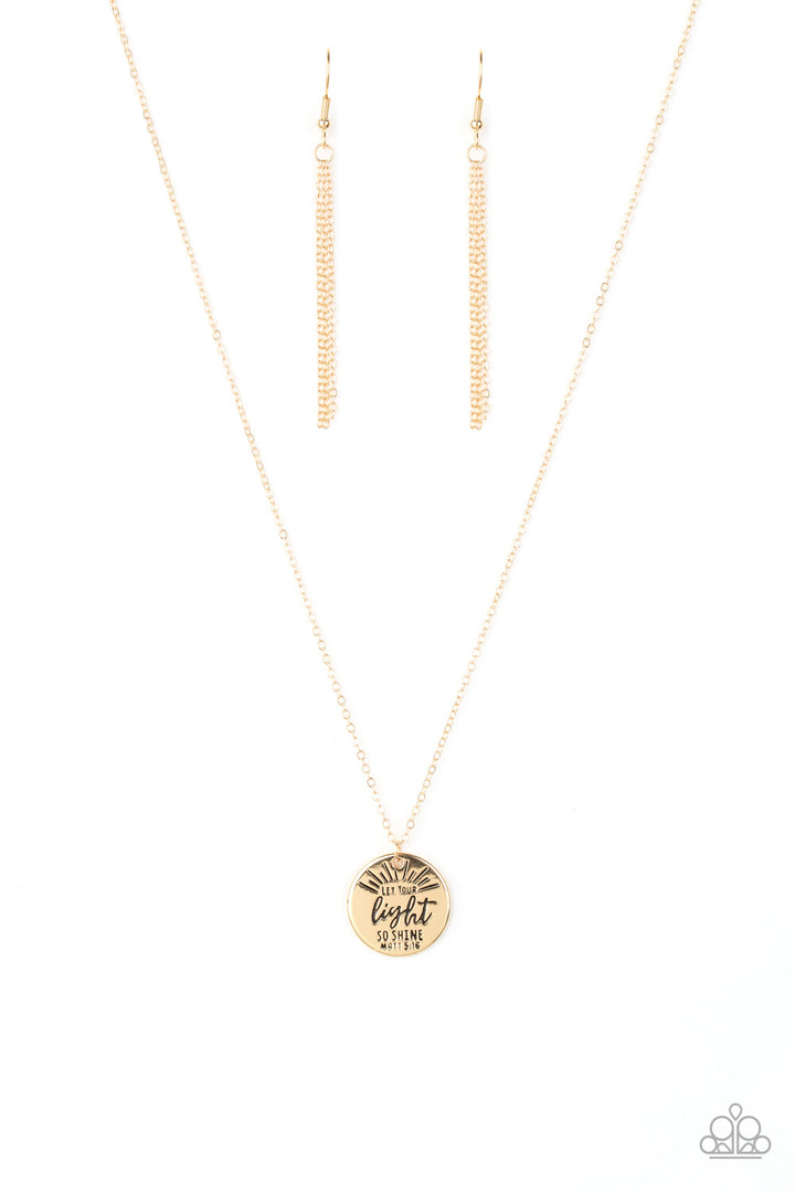 Paparazzi Let Your Light Shine - Gold - VENDOR _NAME - Sassy Sparkles $5 Jewelry