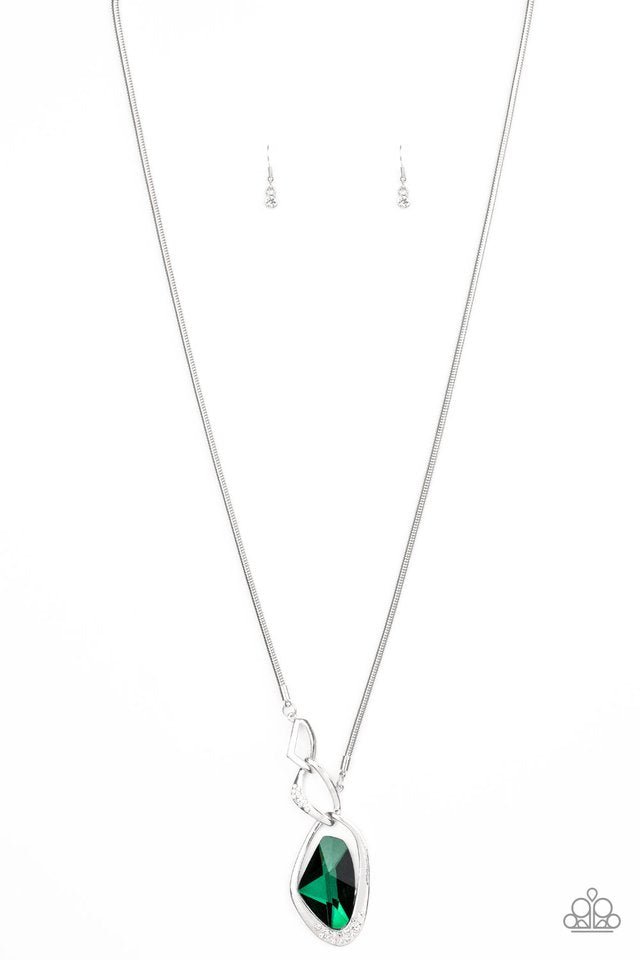 Paparazzi Optical Opulence - Green - VENDOR _NAME - Sassy Sparkles $5 Jewelry