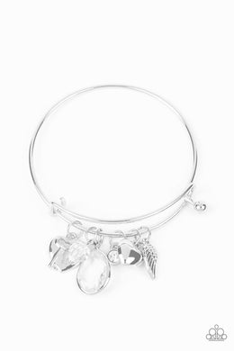Paparazzi Heart Of Bold - White - VENDOR _NAME - Sassy Sparkles $5 Jewelry