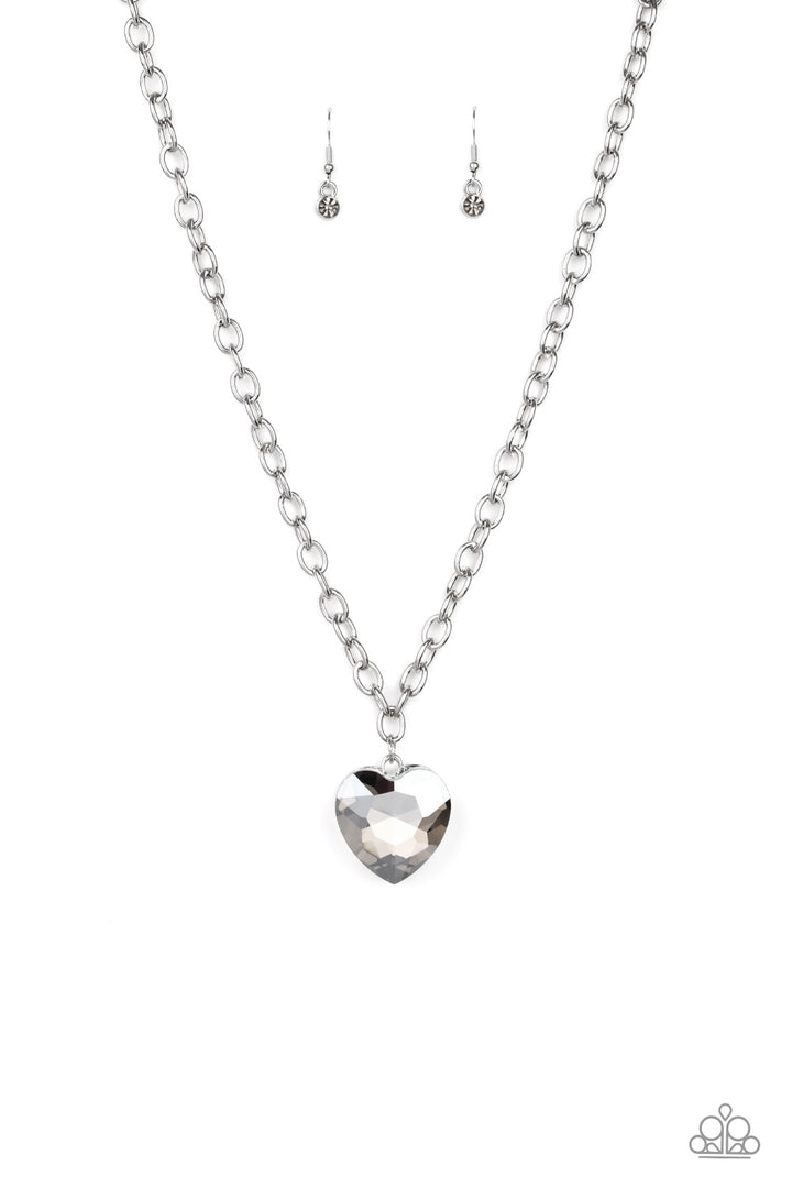 Paparazzi Flirtatiously Flashy - Silver - VENDOR _NAME - Sassy Sparkles $5 Jewelry