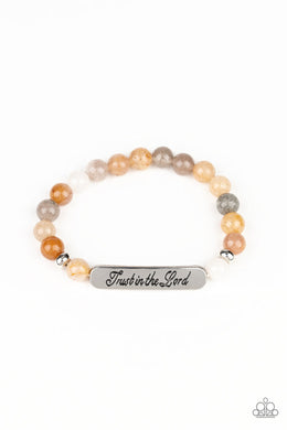 Paparazzi Keep The Trust - Brown - VENDOR _NAME - Sassy Sparkles $5 Jewelry