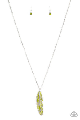 Paparazzi Soaring High - Green - VENDOR _NAME - Sassy Sparkles $5 Jewelry