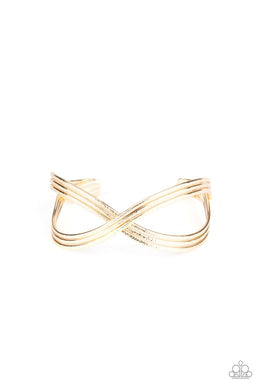 Infinitely Iridescent - Gold - VENDOR _NAME - Sassy Sparkles $5 Jewelry