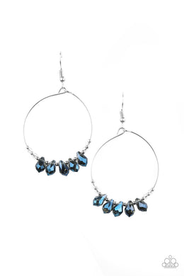 Holographic Hoops - Blue freeshipping - Sassy Sparkles $5 Jewelry