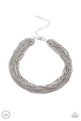 Paparazzi Catch You Layer - Silver - VENDOR _NAME - Sassy Sparkles $5 Jewelry