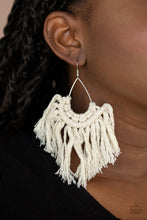 Load image into Gallery viewer, Paparazzi Want A Piece of Macrame - White - VENDOR _NAME - Sassy Sparkles $5 Jewelry
