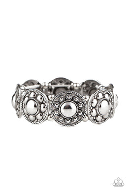 Paparazzi Rural Fields - Silver - VENDOR _NAME - Sassy Sparkles $5 Jewelry