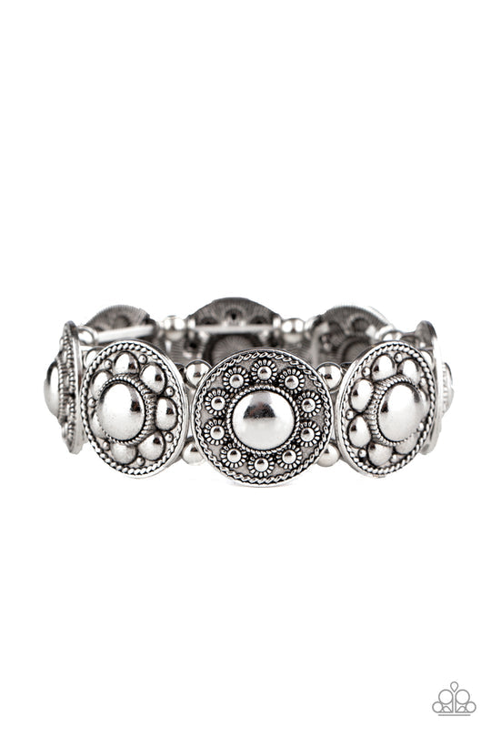 Paparazzi Rural Fields - Silver - VENDOR _NAME - Sassy Sparkles $5 Jewelry