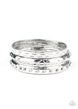Load image into Gallery viewer, Revved Up Rhinestones - Silver freeshipping - Sassy Sparkles $5 Jewelry
