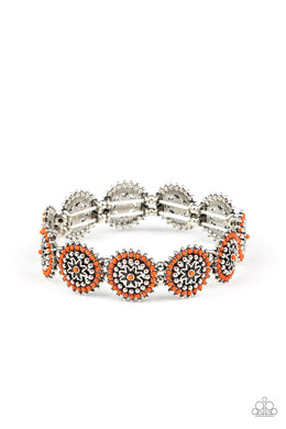 Bohemian Flowerbed - Orange - VENDOR _NAME - Sassy Sparkles $5 Jewelry