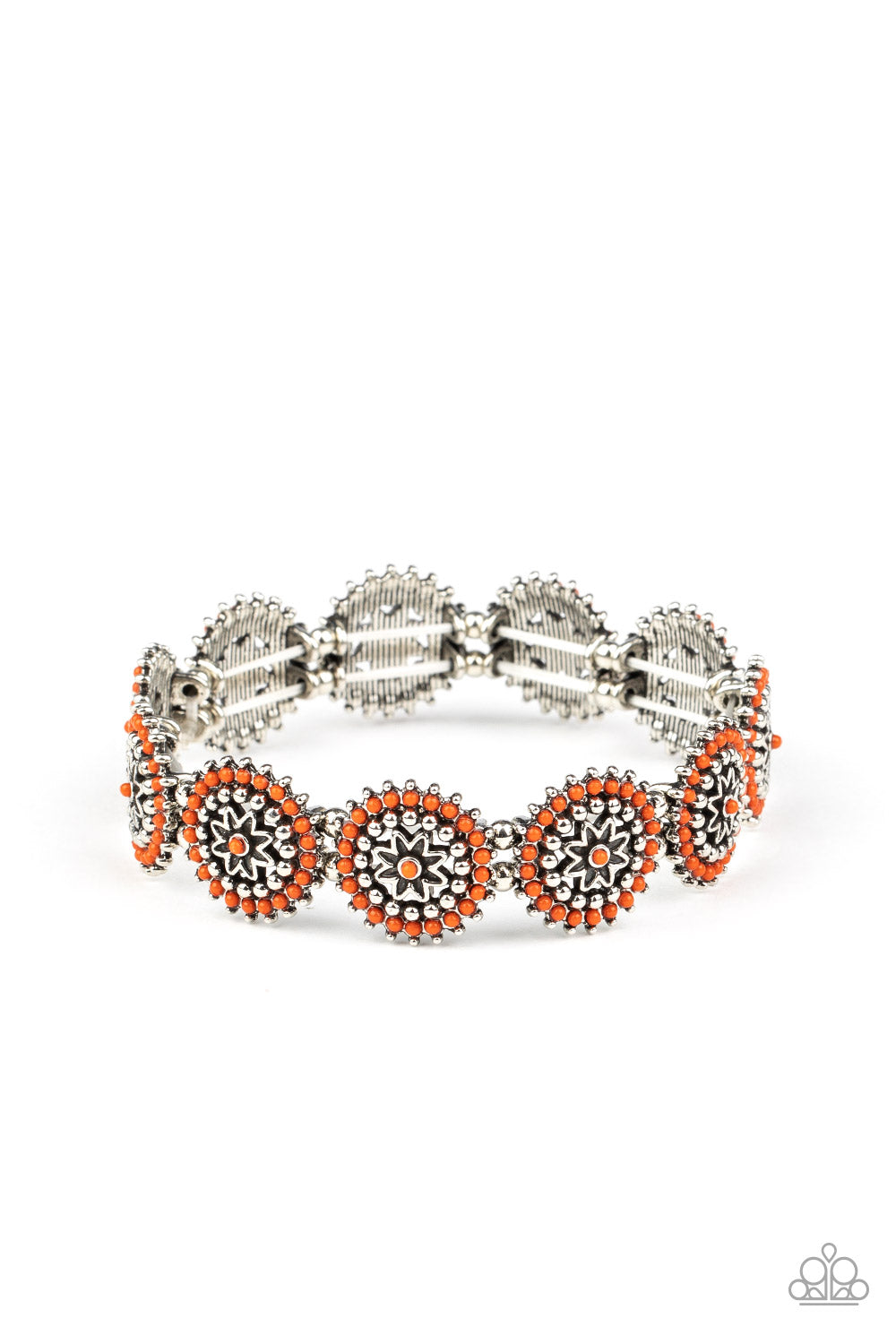 Bohemian Flowerbed - Orange - VENDOR _NAME - Sassy Sparkles $5 Jewelry