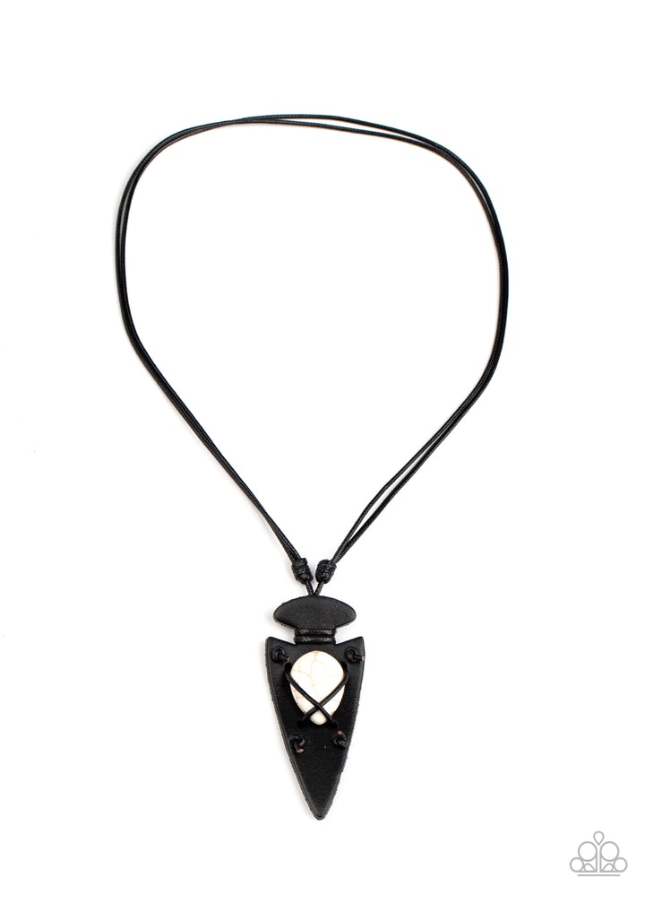 Paparazzi Hold Your Arrowhead Up High - White - VENDOR _NAME - Sassy Sparkles $5 Jewelry