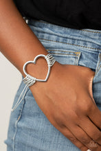 Load image into Gallery viewer, Playing With My HEARTSTRINGS - Silver freeshipping - Sassy Sparkles $5 Jewelry
