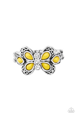 Boho Butterfly - Yellow - VENDOR _NAME - Sassy Sparkles $5 Jewelry