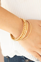 Load image into Gallery viewer, A Piece of The Action - Gold - VENDOR _NAME - Sassy Sparkles $5 Jewelry
