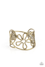 Load image into Gallery viewer, Paparazzi Groovy Sensations - Brass - VENDOR _NAME - Sassy Sparkles $5 Jewelry
