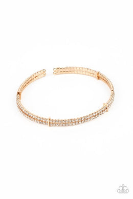 Standout Opulence - Gold - VENDOR _NAME - Sassy Sparkles $5 Jewelry