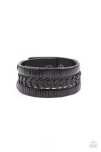 Load image into Gallery viewer, Paparazzi Rogue Roamer - Black - VENDOR _NAME - Sassy Sparkles $5 Jewelry
