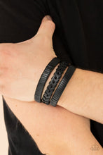 Load image into Gallery viewer, Paparazzi Rogue Roamer - Black - VENDOR _NAME - Sassy Sparkles $5 Jewelry
