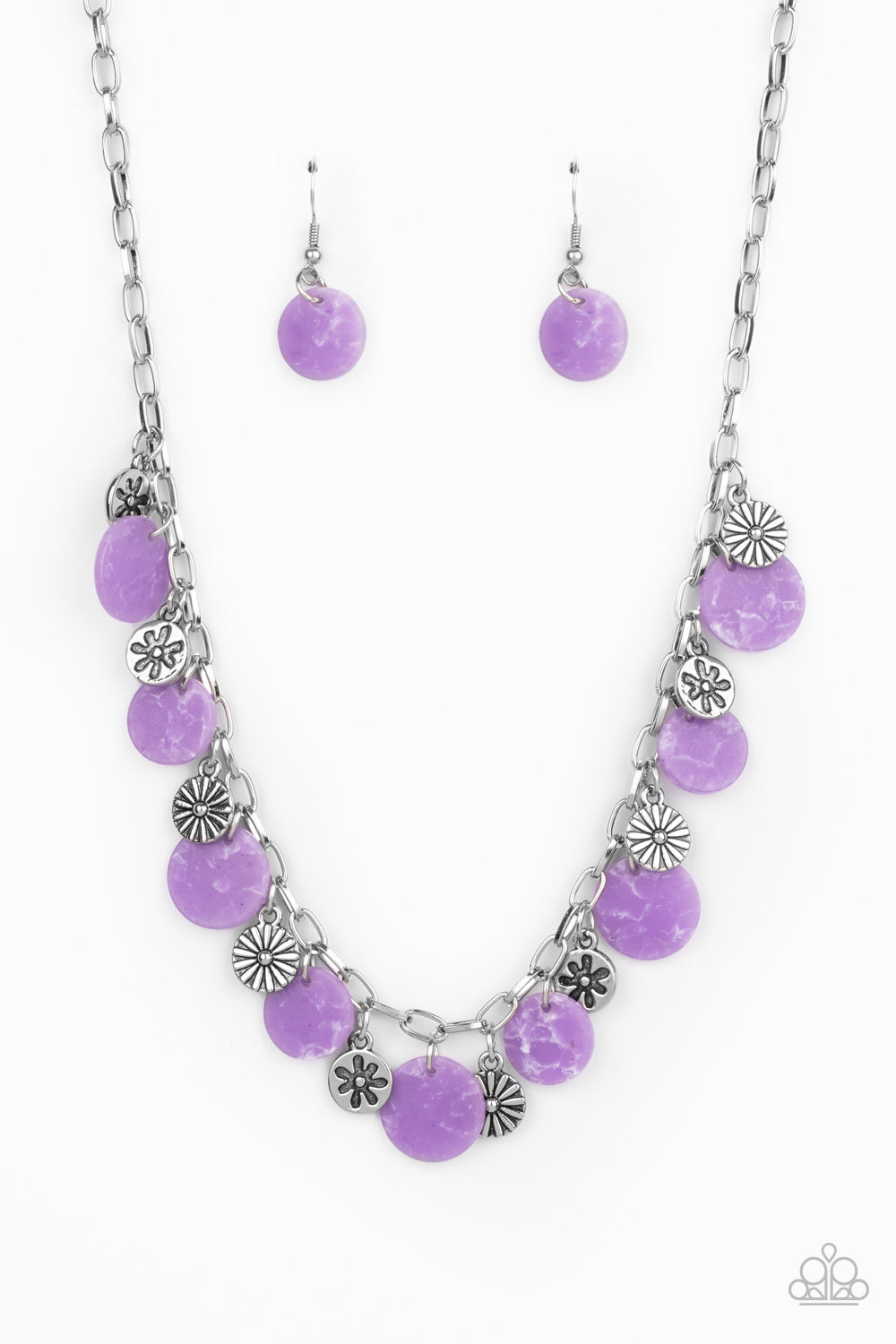 Flower Powered - Purple freeshipping - Sassy Sparkles $5 Jewelry