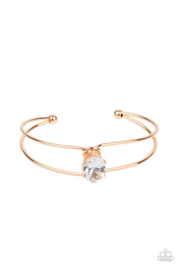 Paparazzi Glow No Mercy - Gold - VENDOR _NAME - Sassy Sparkles $5 Jewelry