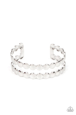 Paparazzi On The Spot Shimmer - Silver - VENDOR _NAME - Sassy Sparkles $5 Jewelry