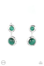 Load image into Gallery viewer, Paparazzi Subtle Smolder - Green (Clip-On) - VENDOR _NAME - Sassy Sparkles $5 Jewelry
