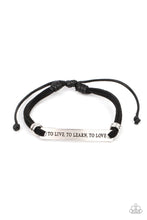 Load image into Gallery viewer, Paparazzi &quot;To Live, To Learn, To Love&quot; - Black - VENDOR _NAME - Sassy Sparkles $5 Jewelry
