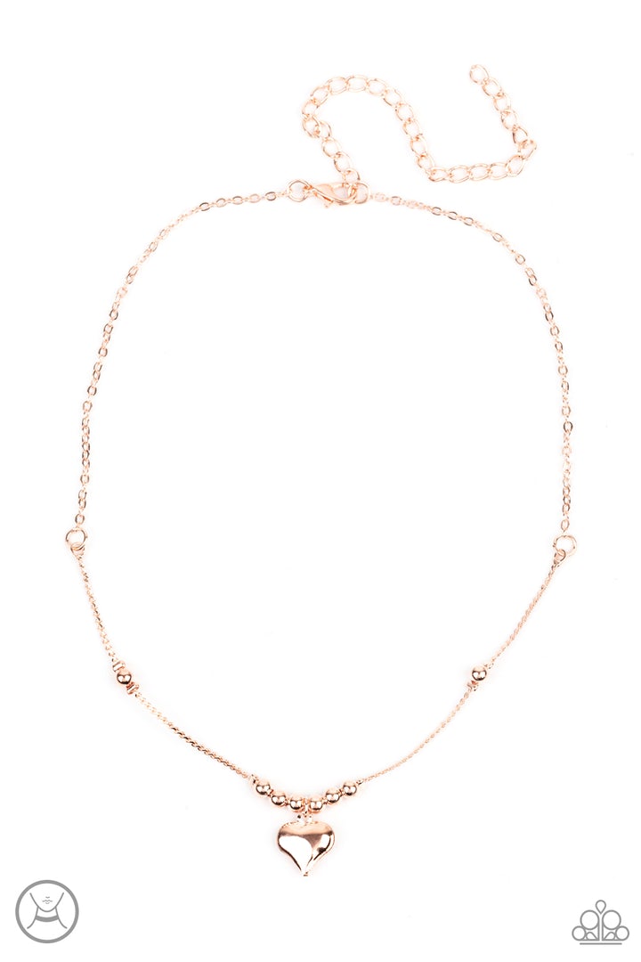 Paparazzi Casual Crush - Rose Gold - VENDOR _NAME - Sassy Sparkles $5 Jewelry