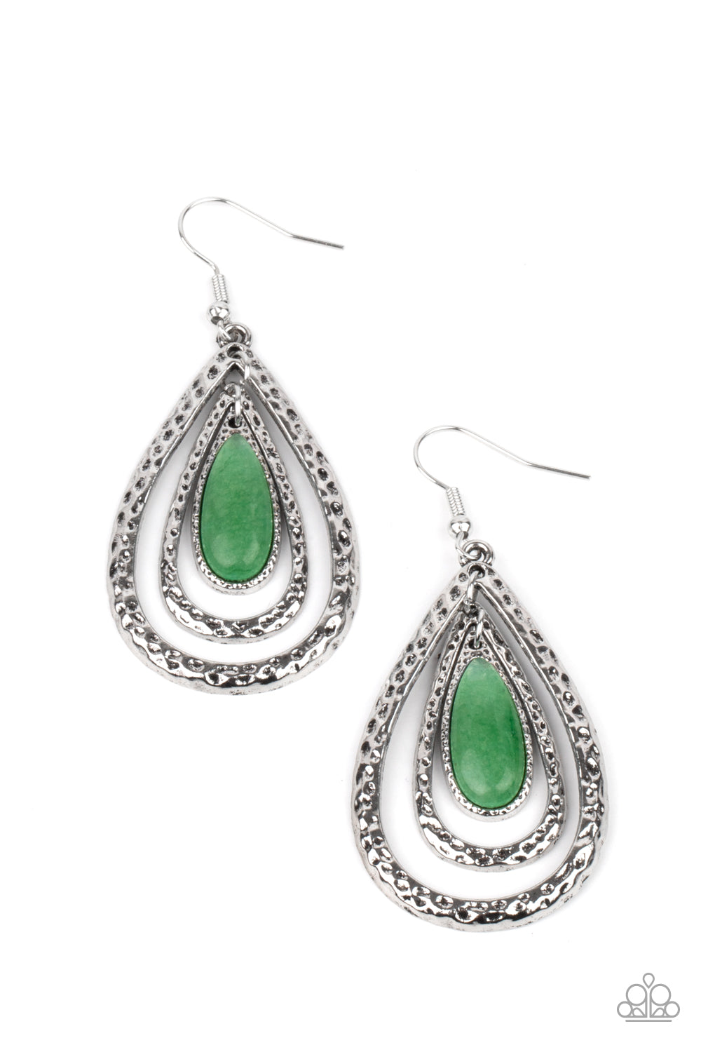 Teardrop Torrent - Green freeshipping - Sassy Sparkles $5 Jewelry