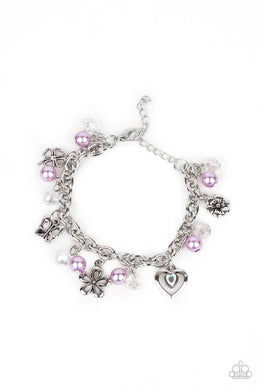 Paparazzi Retreat Into Romance - Purple - VENDOR _NAME - Sassy Sparkles $5 Jewelry