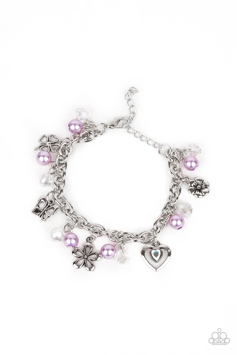 Paparazzi Retreat Into Romance - Purple - VENDOR _NAME - Sassy Sparkles $5 Jewelry